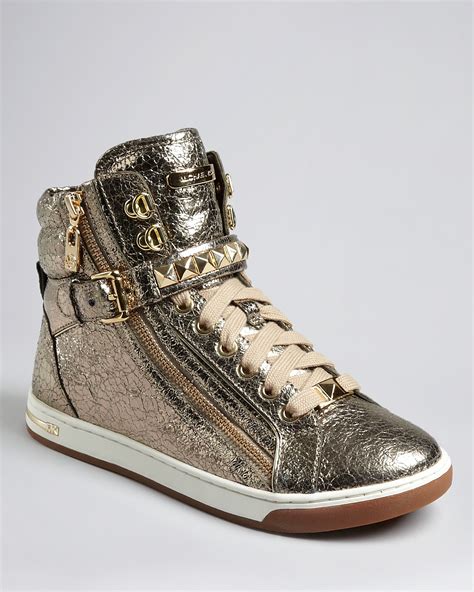 women's michael kors high top sneakers|Michael Kors bling sneakers.